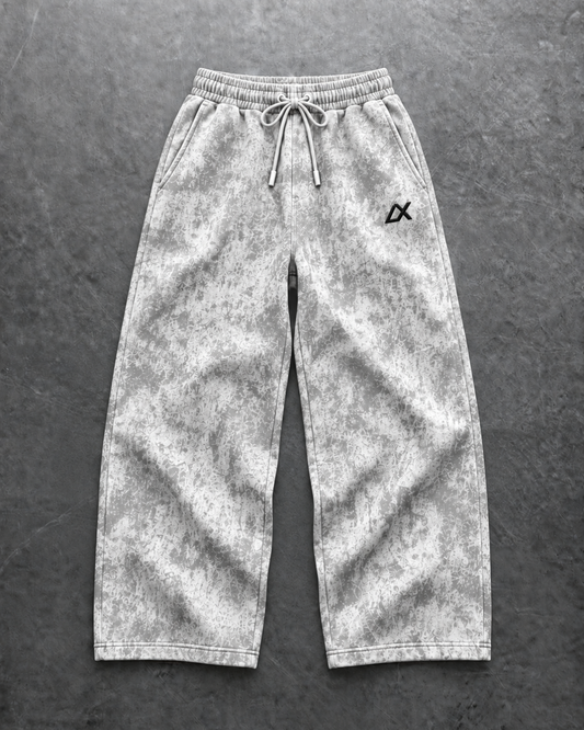 LX washed acid baggy pants
