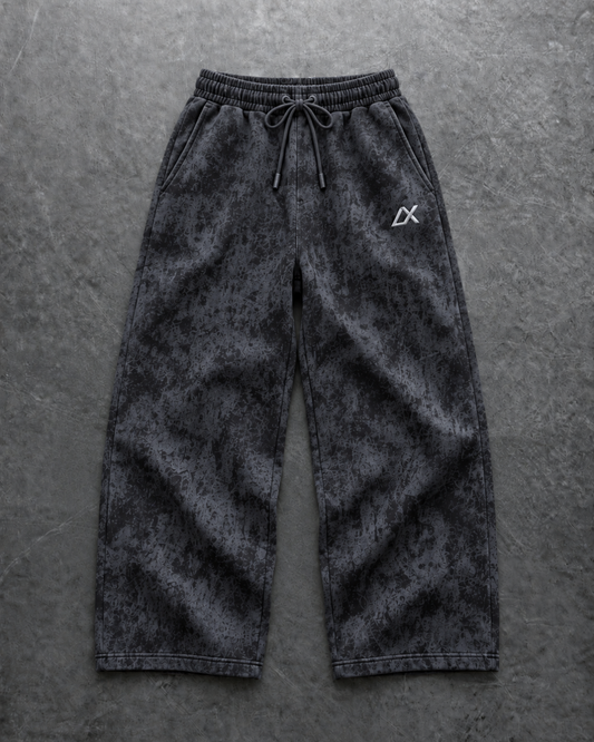LX washed acid baggy pants