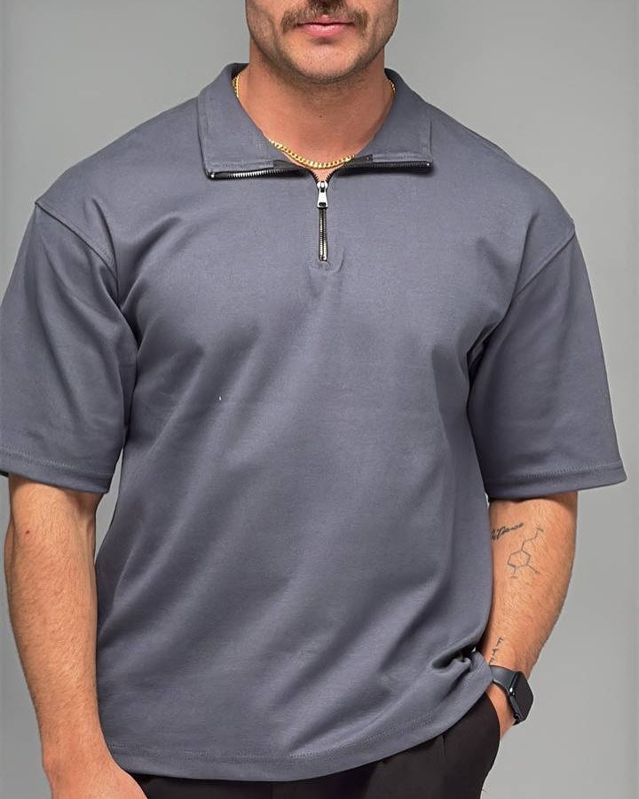 Zip-up t-shirts