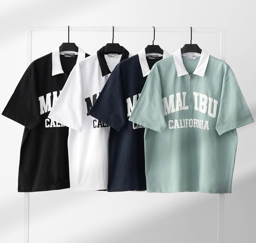 California zip-up t-shirts