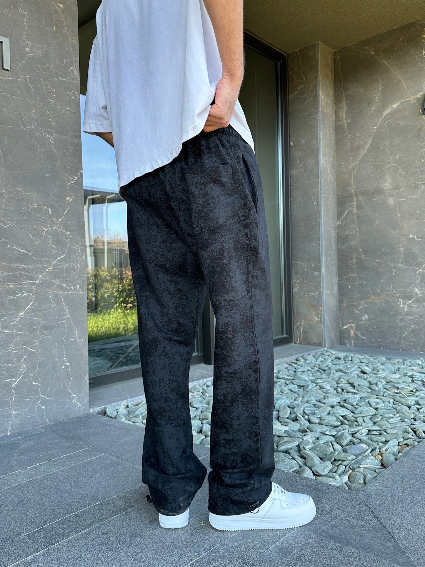Nk acid washed baggy pants