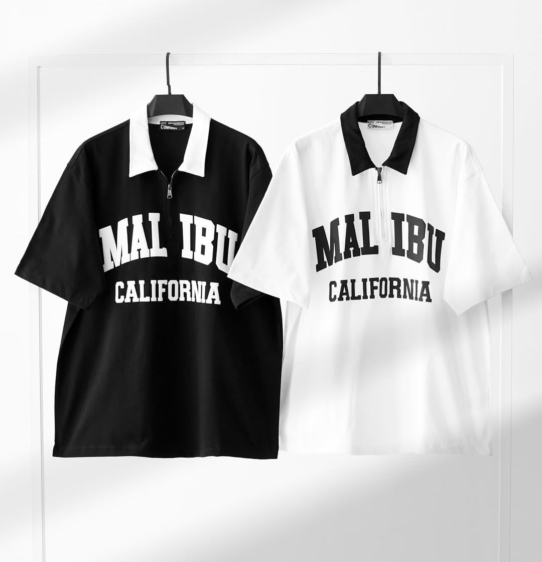 California zip-up t-shirts