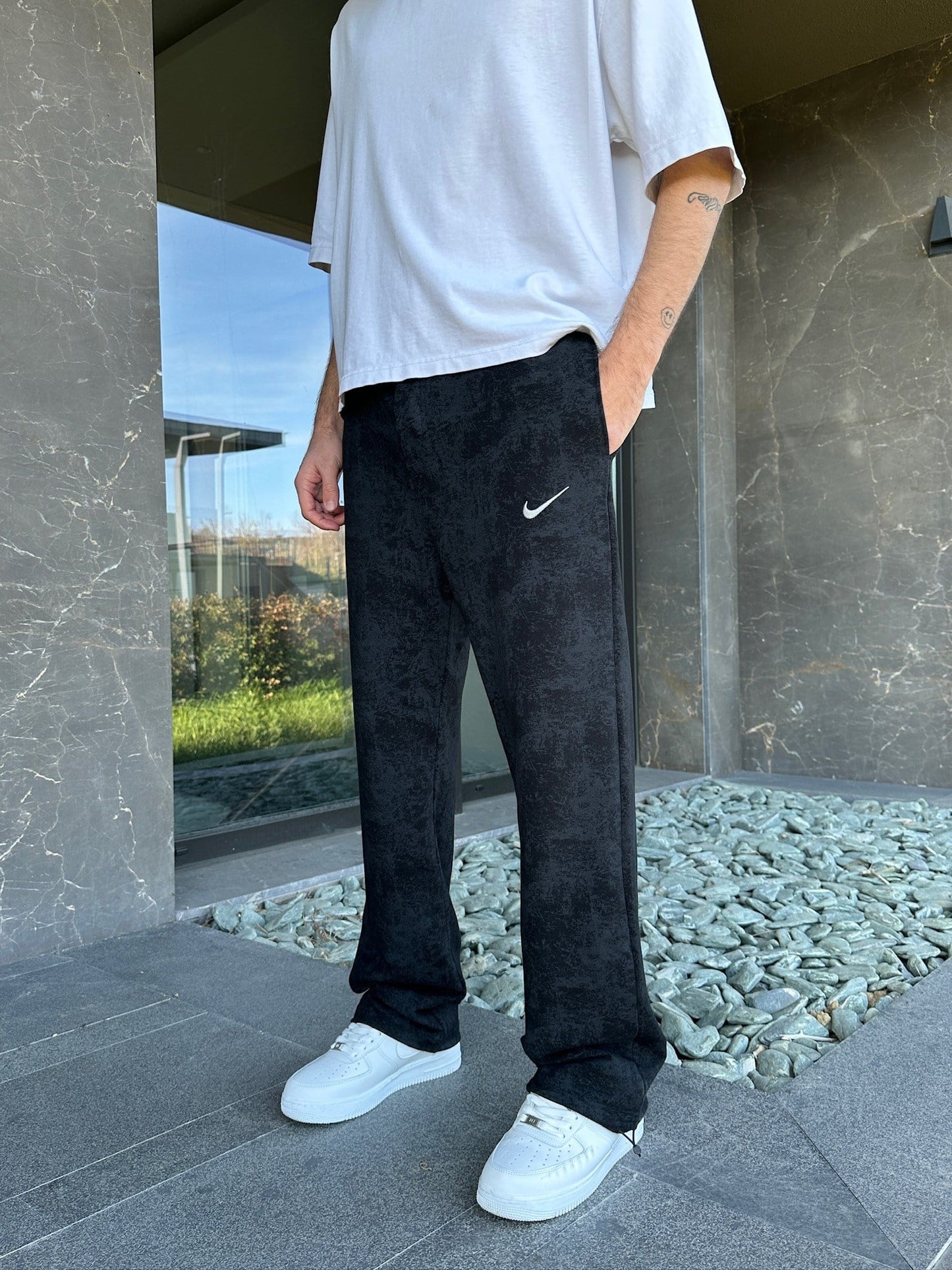 Nk acid washed baggy pants